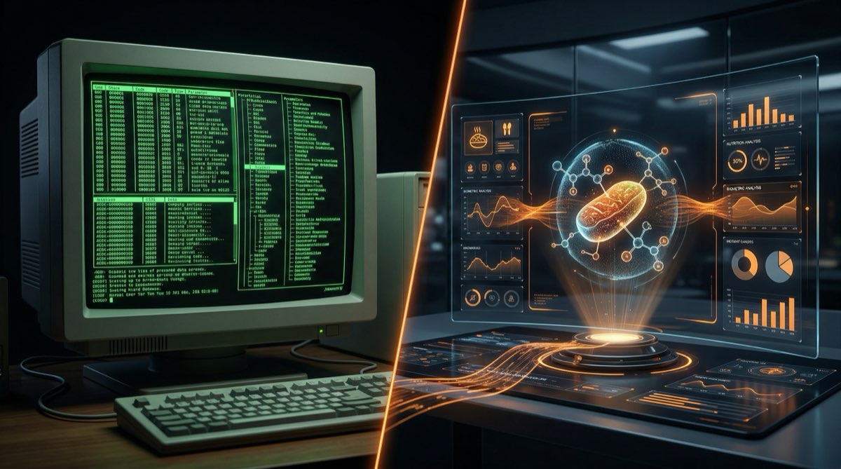 Sam Gym vs MyFitnessPal comparison showing modern AI-powered tracking versus traditional database approach